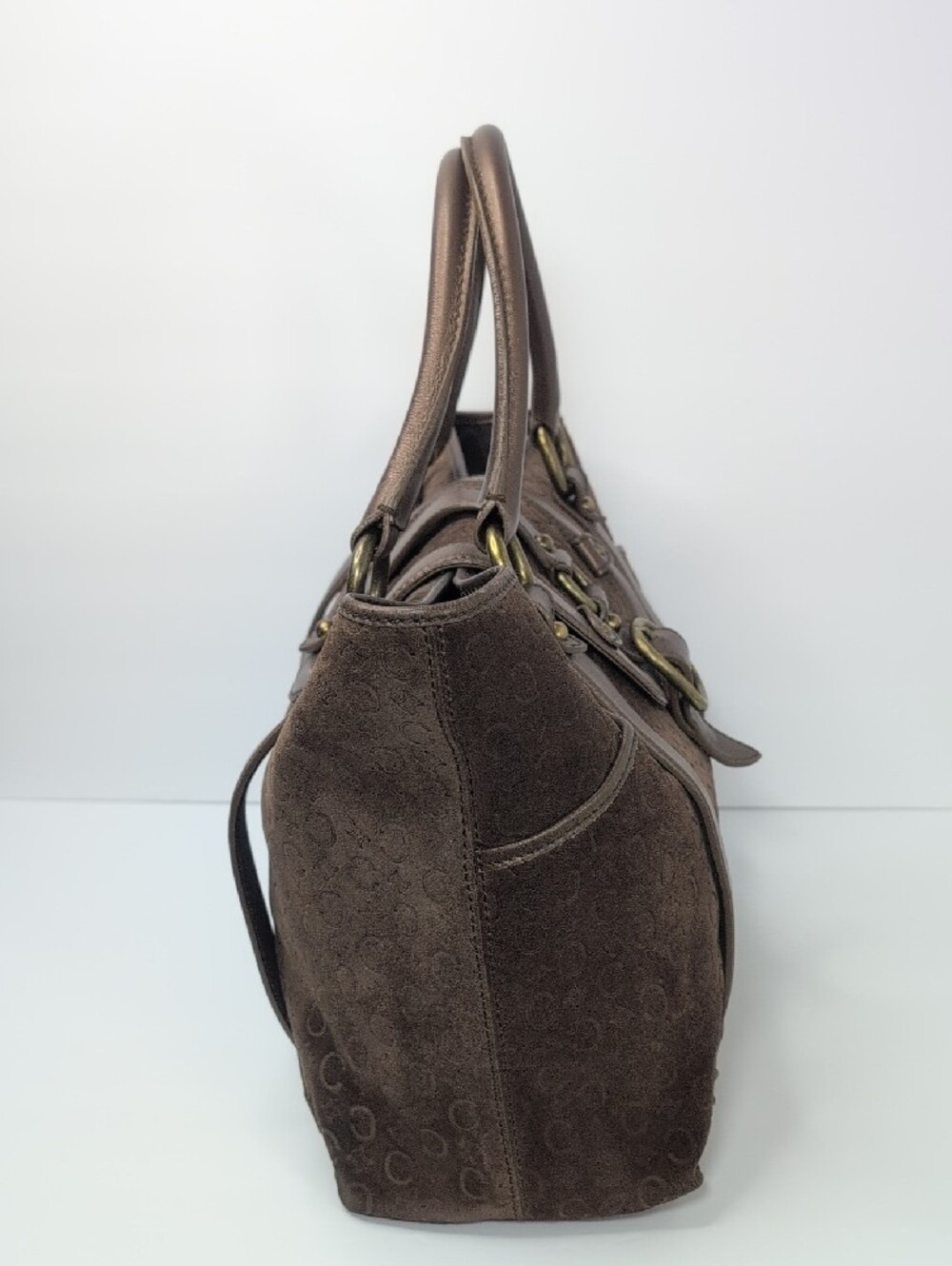 Celine Macadam Suede Boogie Satchel Vintage - Picture 4 of 16